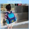 Stylish Colorful Letter Design Canvas Backpack For Kindergarten Kids School Use