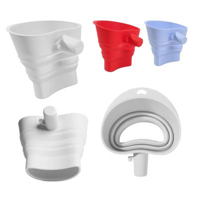 Składany lejek do mąki do mikserów KitchenAid 5 kwartowych z odchylaną głowicą, silikonowy lejek do mąki zapobiegający kapaniu, łatwe do czyszczenia akcesorium do pieczenia i gotowania