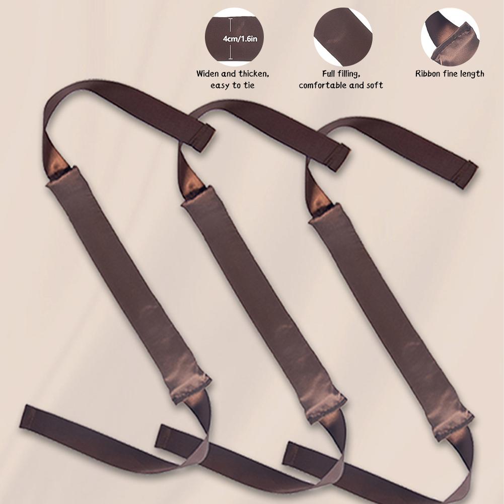 3pcs/set No Heat Curling Iron Ribbon Curling Tool Big Wave Sleeping Curling Tool Lazy Curling Iron Rod