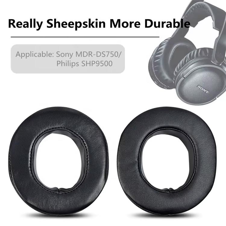 Replacement Ear Pads Cushions Compatible With MDR-DS7500 RF7500 Wireless Surround Headphones Softer Protein Leather