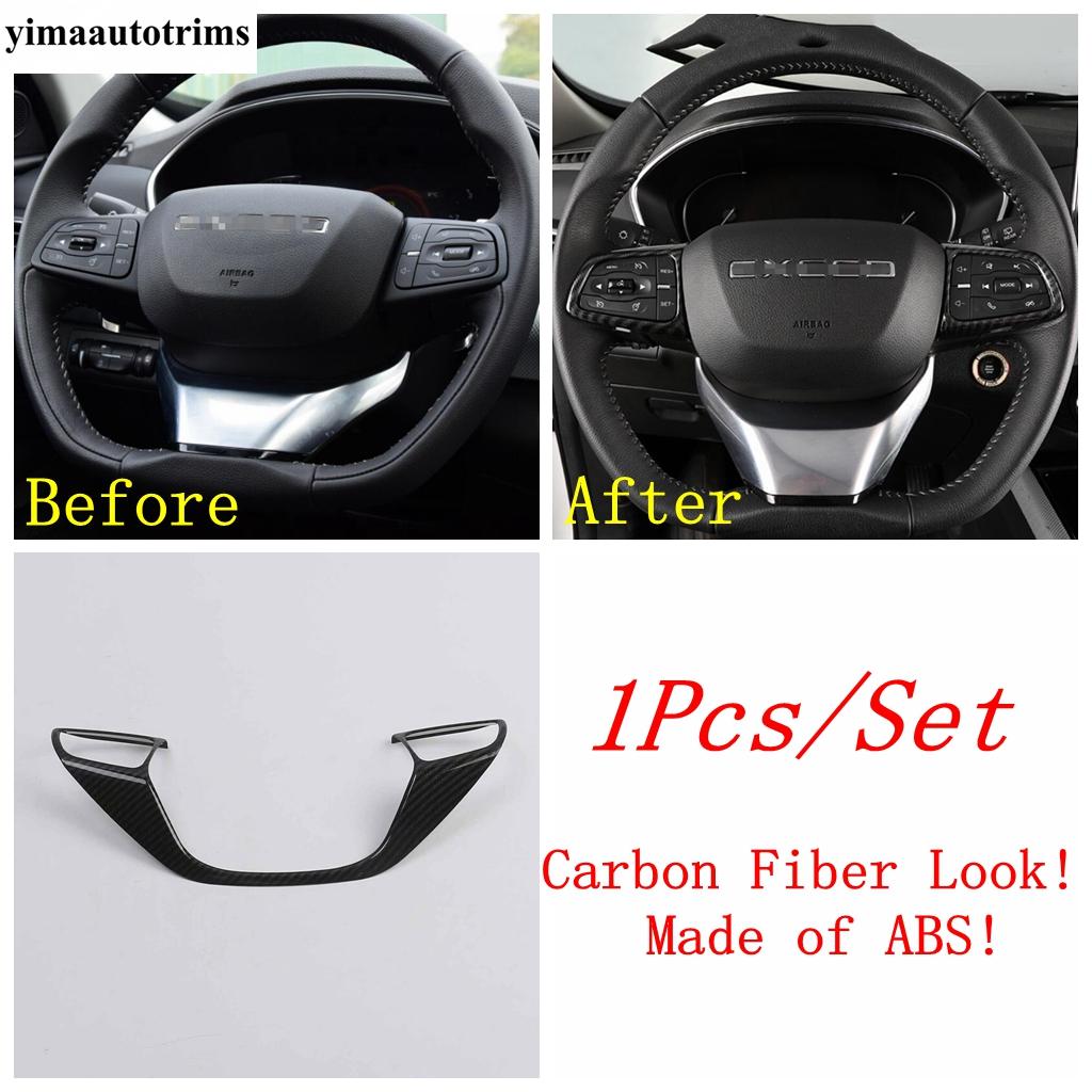 ABS Carbon Fiber Accessories For Chery Exeed TX TXL Window Lift Head Light Steering Wheel Gear Air AC Vent Cover Trim