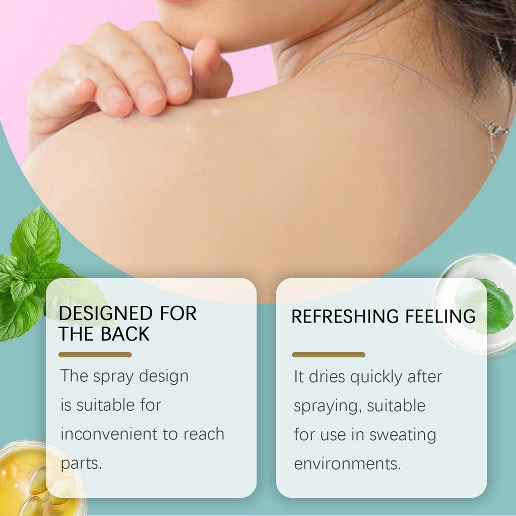 This Acne Spray On The Back Can Control Oil, Shrink Pores And Acne Marks. It Is Suitable For Closed Comedones, Red Skin And Pore . The Fruit100ml