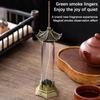 Kreativní stojánek na tyčinkové kadidlo Pagoda Průhledný aromaterapeutický hořák Šestihranný pavilon Hořák na kadidlo Domácí dekorace