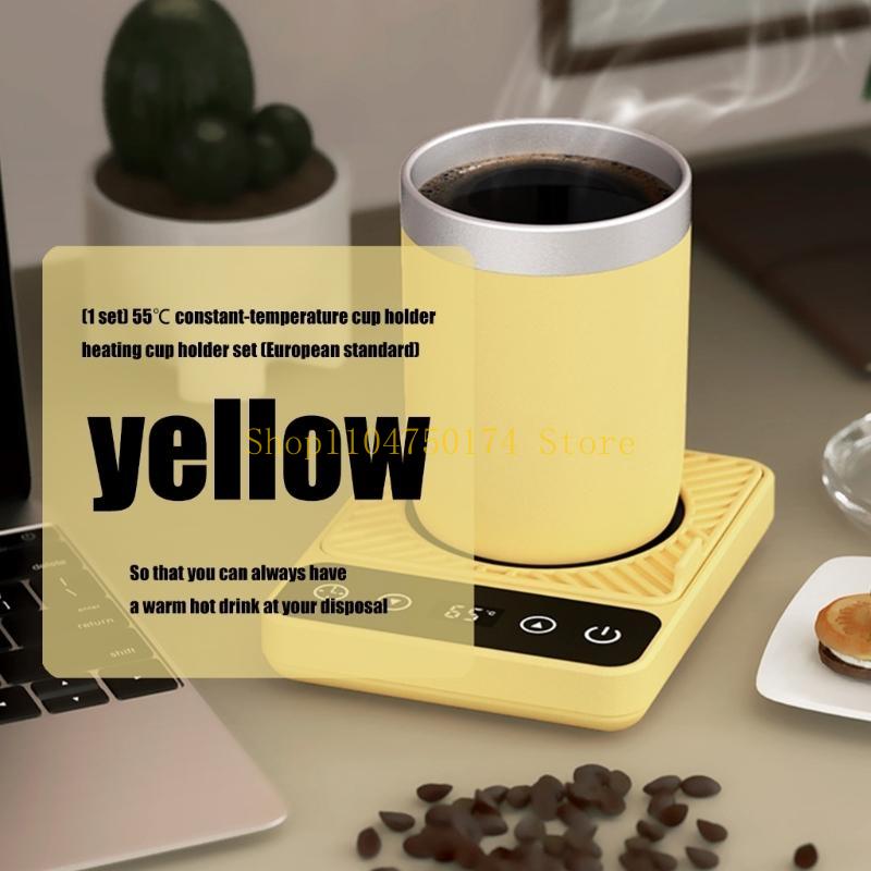 9 Stage Adjustable Coffee Warmers Pad Maintains 55℃ Temperature Metal Plastic Heating Base European Compliant Appliance top sale