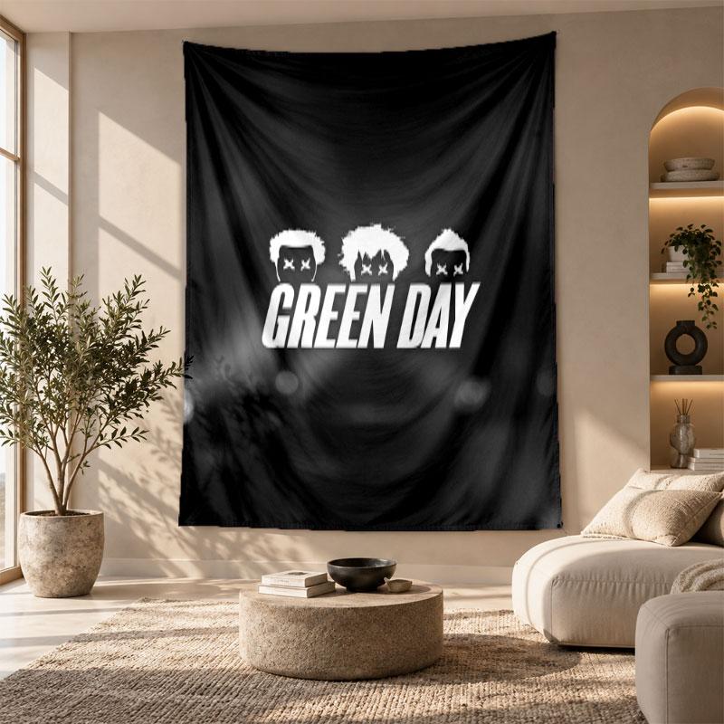 Decorative Tapestry,Green Day Printed Wall Art, Lightweight Wall Hanging For Bedroom Background