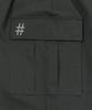 BEENTRILL Hashtag One-Pleat Cargo Pants (Charcoal)