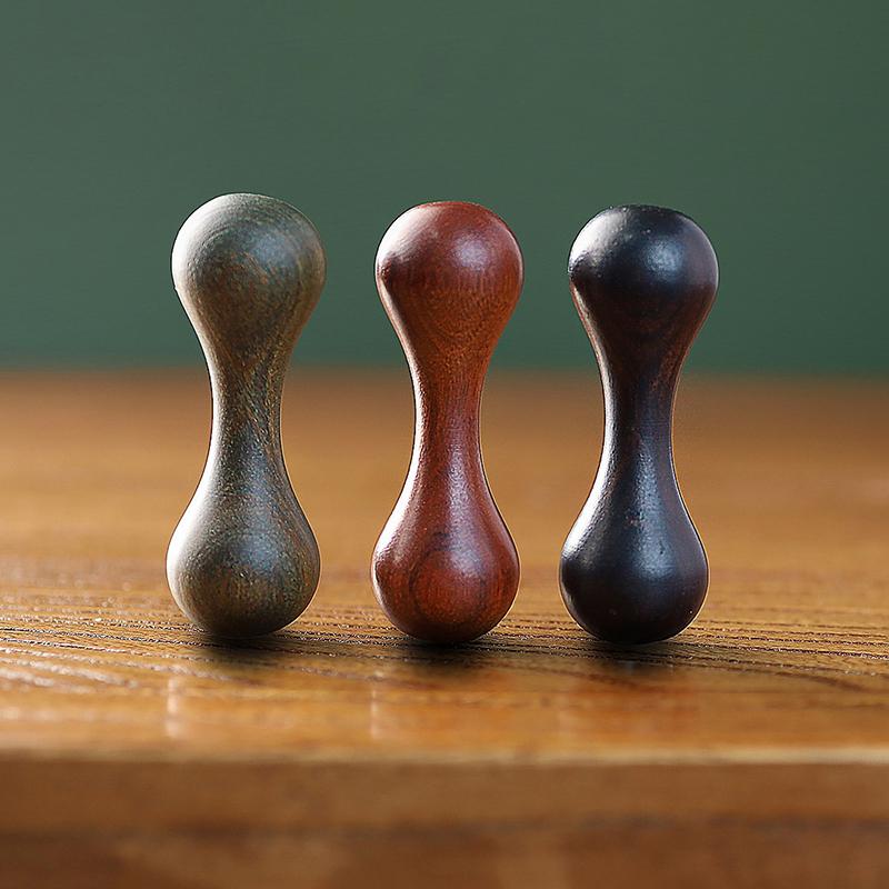 Dřevěná kloubní kost Dekompresní hračky Leštění Santalové dřevo Ruční odstředivka Úzkost Uvolnění stresu Otočit prst Gyro dárek