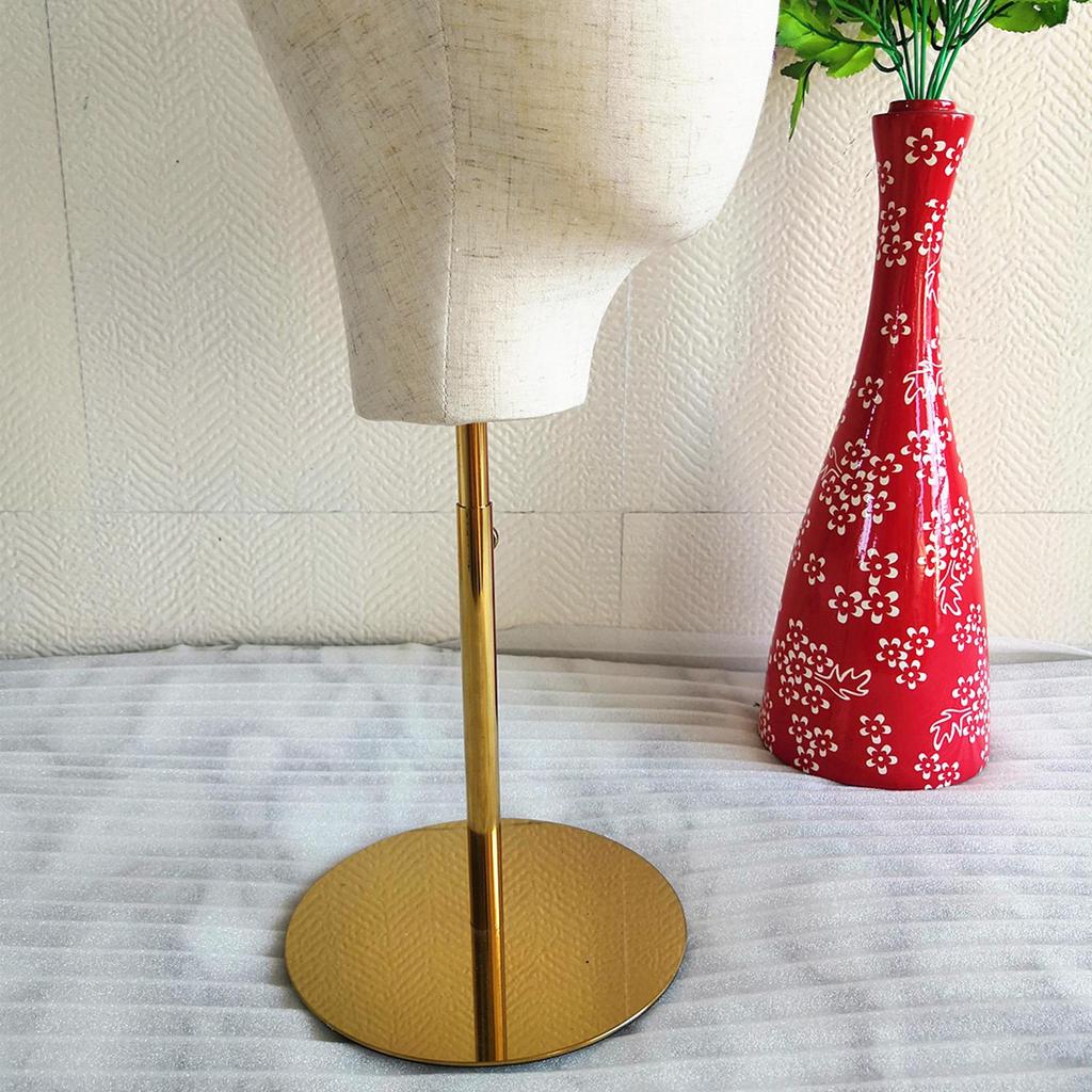 Manikin Head Display Stand, Adjustable Height Model for Headwear Glasses Home