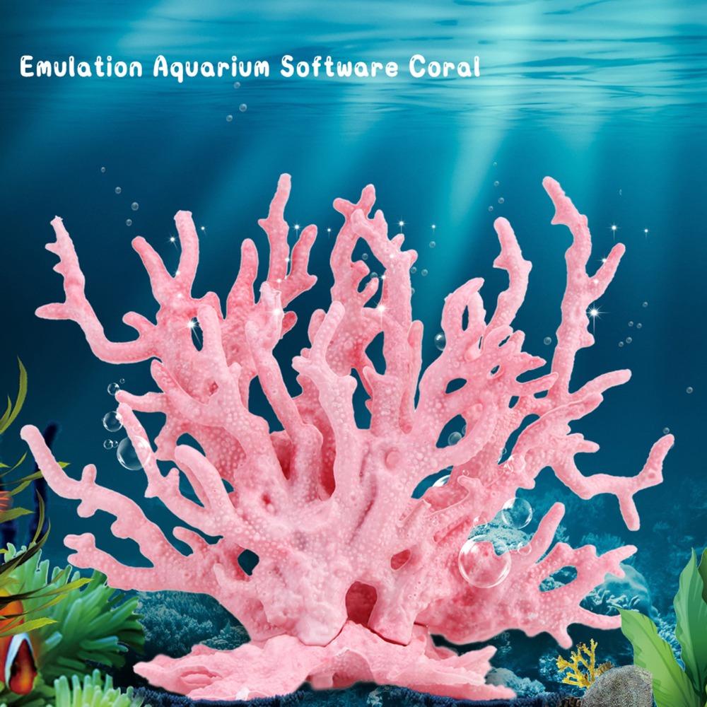 Colorful Artificial Coral Plant Fake Coral Decoration Aquarium Ornament Plastic Fish Tank Ornament Fish Tank