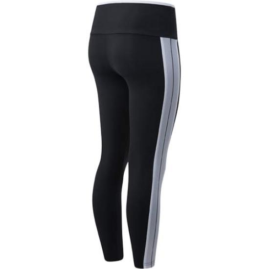 SLEEK Tights WP01118 Running BKW S [New Balance] Tights/Leggings N.U.A 7/8 Women's (Black/White)