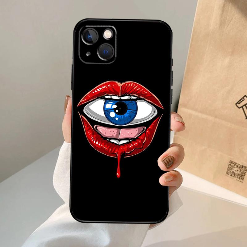 Monster Eye Hand Phone Case For iPhone 17 Air 16 14 13 12 11 15 Pro Max 13 12 Mini 15 16 Plus 16e Cover Coque
