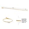 Wholesale Snake Chain Bracelet Woman Stainless Steel Fashion Round Link Bracelet Adjustable Drop Shipping