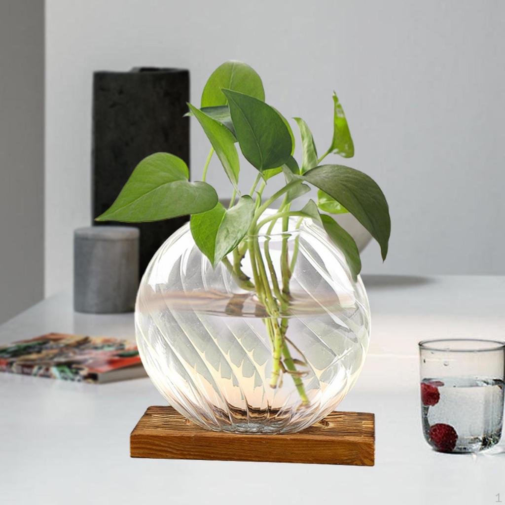 Hydroponische Blumenvase, Dekoratives Glas, Stilvolle Hochzeitsdekoration, Pflanzgefäß, Floral