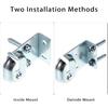 Sumnacon Metal Window Shade Brackets-4PCS Roller Shade Hardware ide and Outside Mount with Screws,Sturdy Roller Shades Bracket for Living