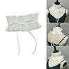 Women Yarn Jabots Collar Detachable Ruffled Collar Victorian False Collar Exotic