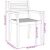 Garden Chairs 6 pcs. 59 x 55 x 85 cm Solid Acacia Wood