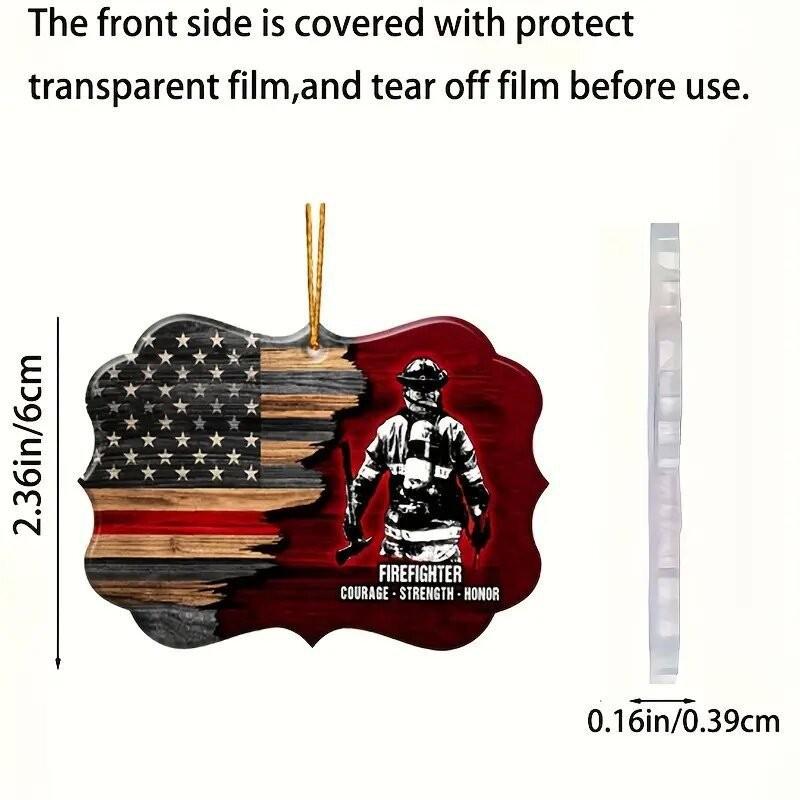 Trendy Retro Style Acrylic American Flag Keychain Car Decor For Spaces Creative