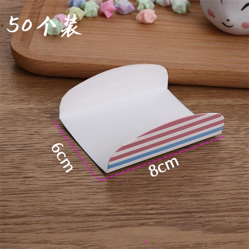 

50pcs Golden Paper Cardboard Mousse Mat Bottom Foam Cake Base Board Dessert Tray Party Decor 6x8cm синий