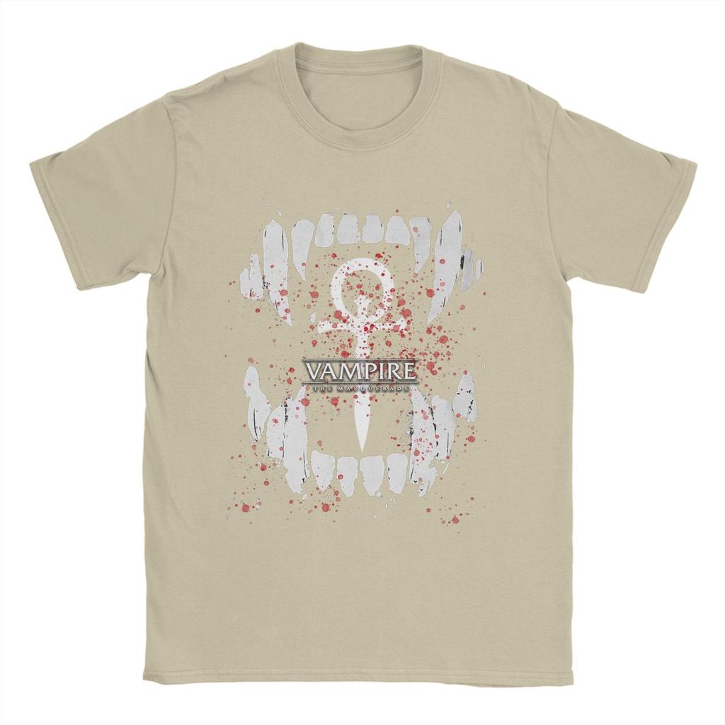 Couple T Shirt Vampire the Masquerade  T Shirts Novelty  Summer Tee Shirt Vintage Cotton Clothing Plus Size