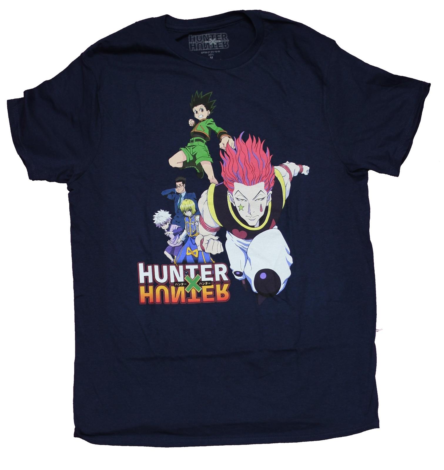 Hunter X Hunter Adult New T-Shirt - Group Next To Logo L