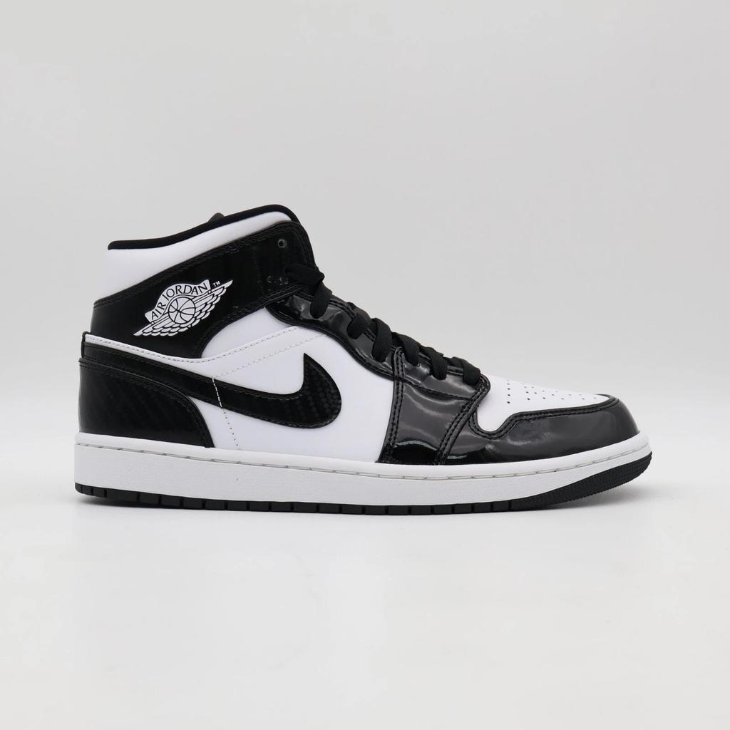 DD1649-001 Nike Air Jordan 1 Mid SE All-Star Carbon Fiber Black White Panda
