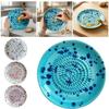 Ceramic Ginger Grater Round Plate Garlic Grater Vegetable Fruit Grinding Tool for Kitchen Manual Garlic Ginger Masher
