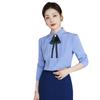Women's Summer Hotel & Restaurant Uniform - Long-Sleeved Professional Shirt Suit.