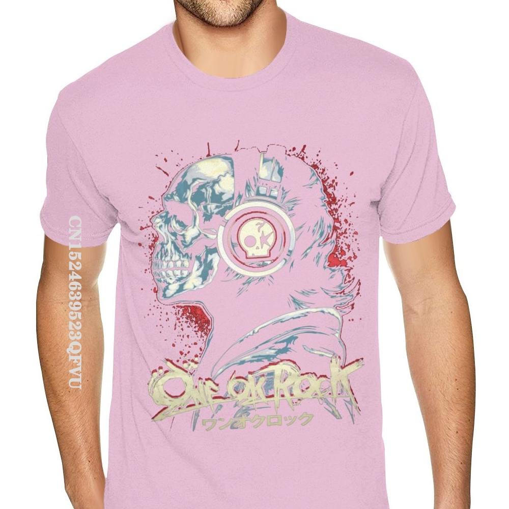 Cheapest One OK Rock T Shirt Hip Hop Rock Shirt For Men Plus Size T Shirt Cotton Tops T Shirt Funny Man Top T-shirts Customized