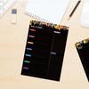 Fridge Magnetic Calendar Weekly Monthly Planner Magnetic Fridge Calendar Whiteboard for Kitchen Grocery Shopping List