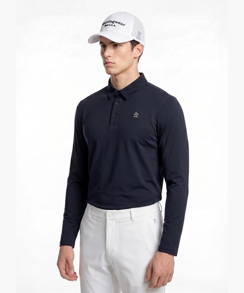 Meonsingweeo Men'S Cooling Long Sleeve T-Shirt Navy Mr221Mtl41