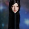 1/6 Scale Female Head Sculpts Customizable Rooted Hair Figure