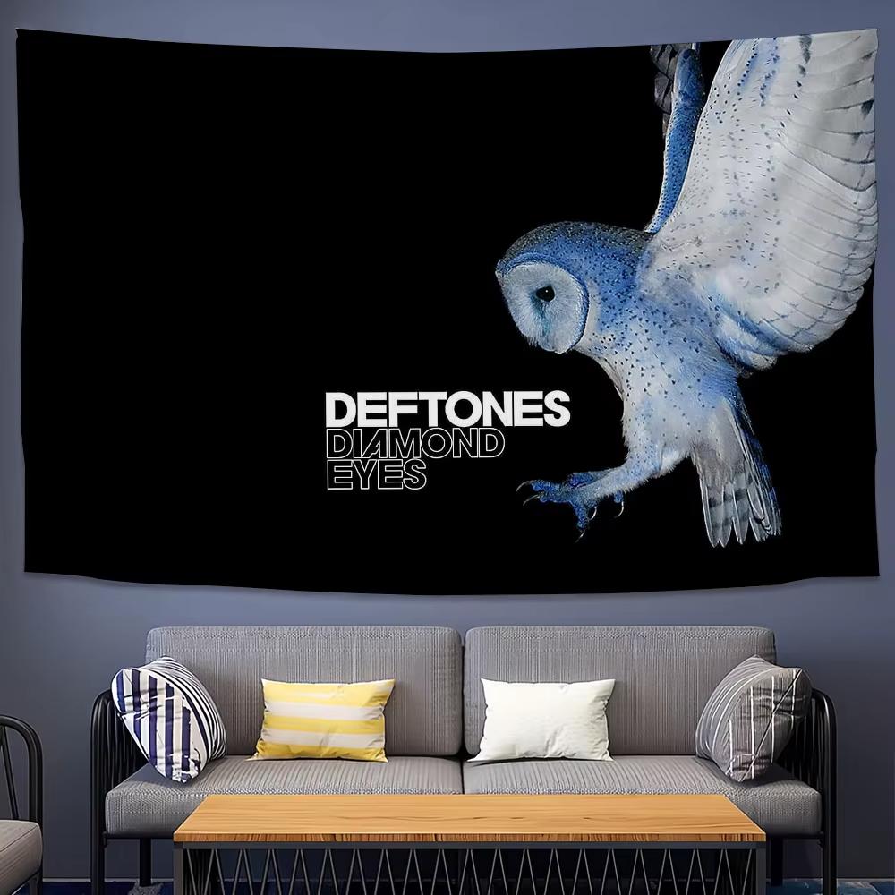 DDeftones Singer Tapestry Bedroom Dormitory Background Wall Hanging Decor for Home Party Living Room Club Festive Holiday Style