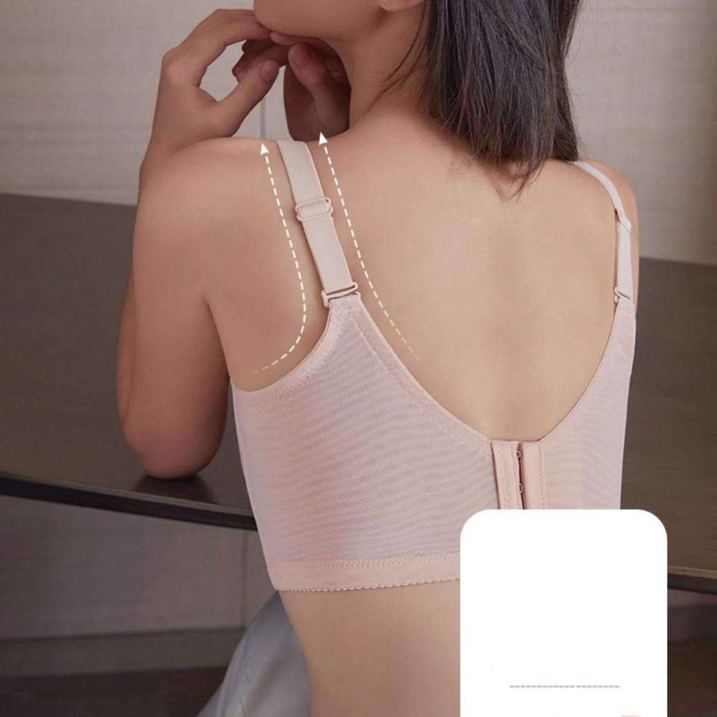 Large-sized Lingerie Breathable Lace Bra for Women Lifting Anti-sagging Tapering Thin Bra Push Up Bra