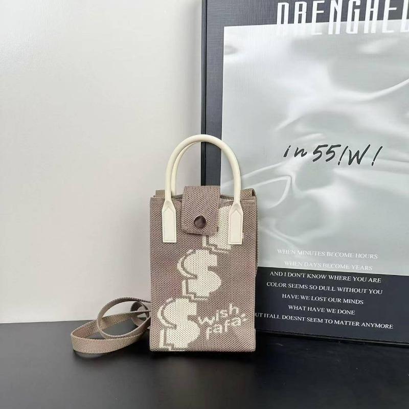 

Серия весна новая вязаная сумка сумка для мобильного телефона сумка-летучка для выхода универсальная фото необходимая модный тренд 12*18