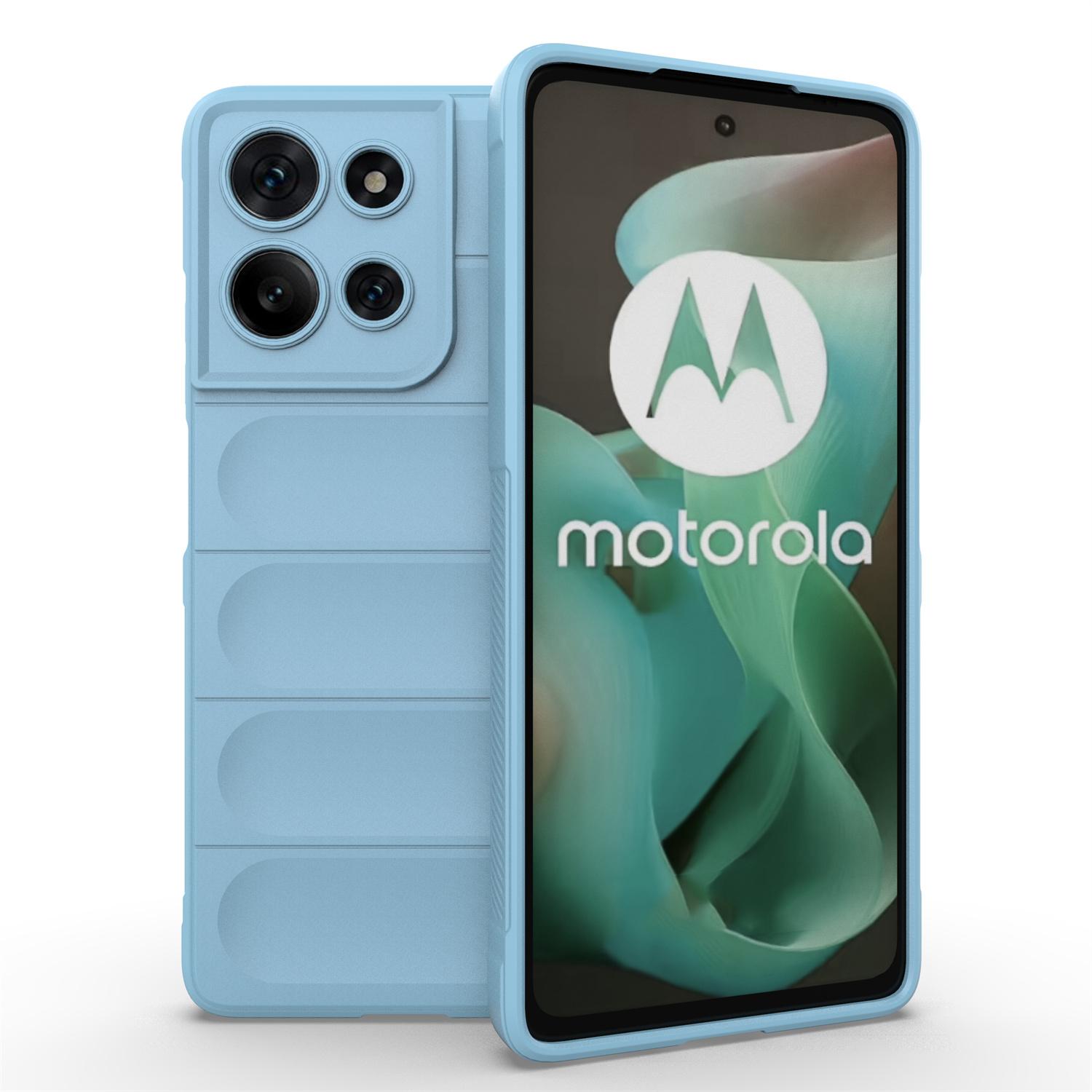 

Чохол для Motorola Moto G75 5G Протиударний М який TPU Міцний Чохол на Задню Панель Телефону Baby Blue