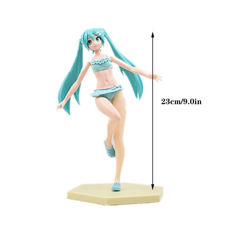Hatsune Miku Cartoon Virtual Singer Manga Statue Figurines Stunning Collectible Model Toy