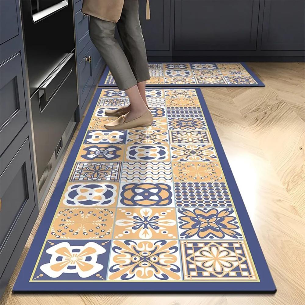 

VIKAMA 1/2 шт. Клетчатый диатомитовый коврик для ванной - Современная роскошь, Супервпитывающий кухонный коврик, Нескользящий коврик для ванной и подоконника 1PC40X60CM (1.3X2FT