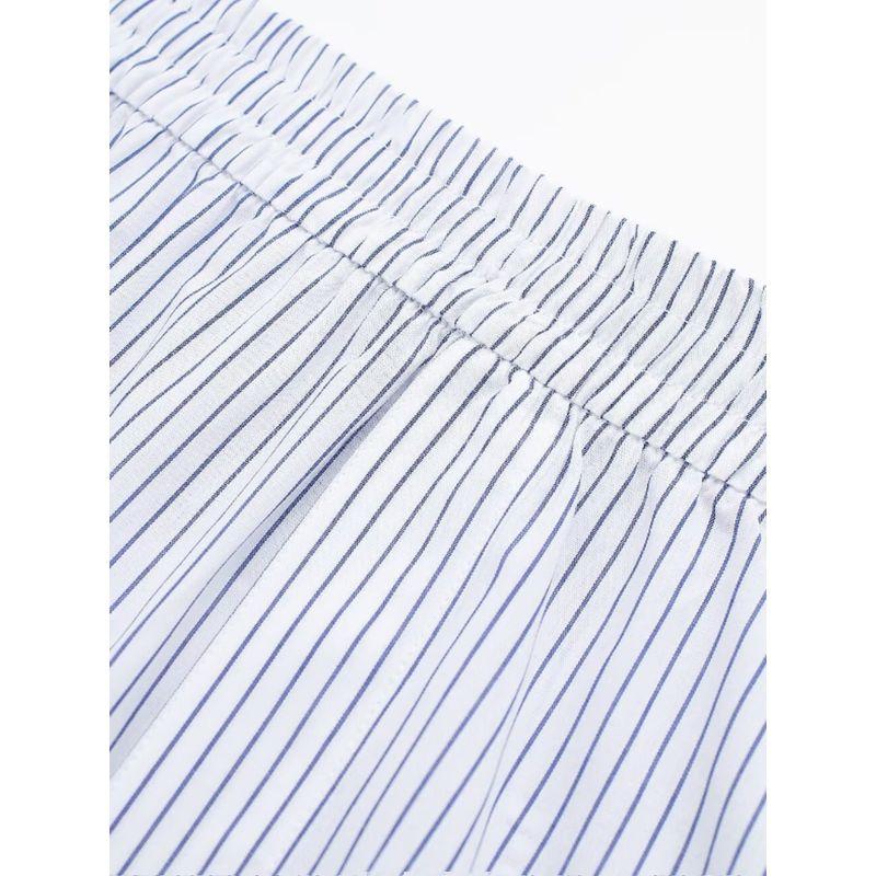 Women's Kaslead Fashion Style Striped Long-Sleeved Top