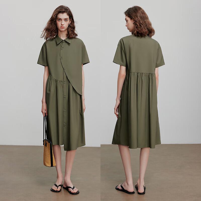 Chuyu Asymmetric Deconstructed Shirt Dress