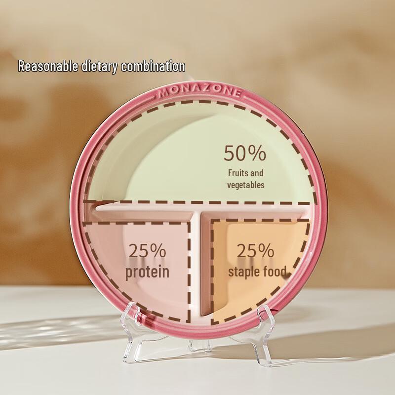MONAZONE Ceramic Divided Plate