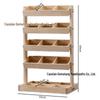 Adjustable Solid Wood Multi-Layer Snack & Toy Storage Shelf