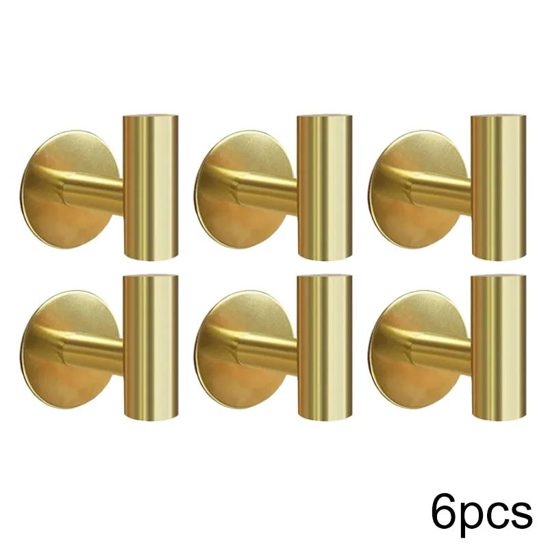 Xiaomi Brushed Gold Adhesive Wall Hooks Heavy Duty Sticky Towel Hook for Bathroom Kitchen Door Wall Mounted Stick On Hook for Coat Keys