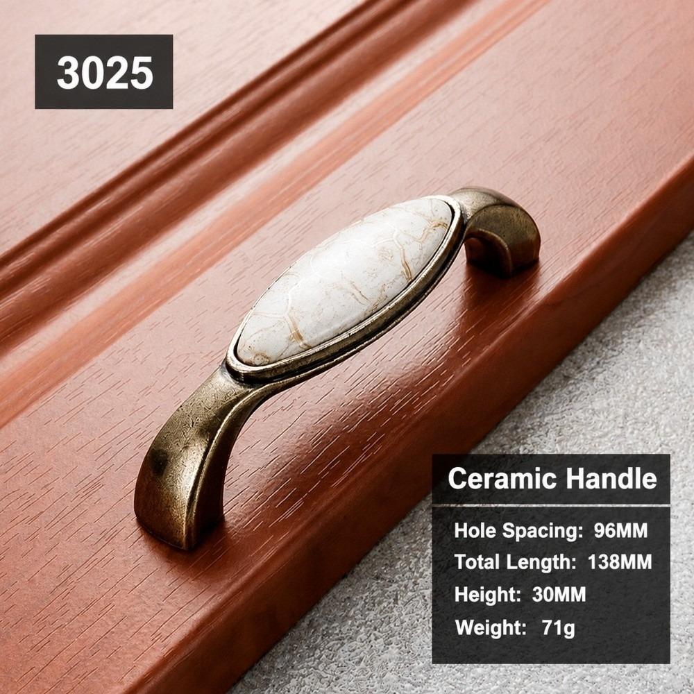 Marble Vein Ceramic Cabinet Knobs Antique Crack Door Knobs Vintage Wardrobe Handles Cabinet Doors