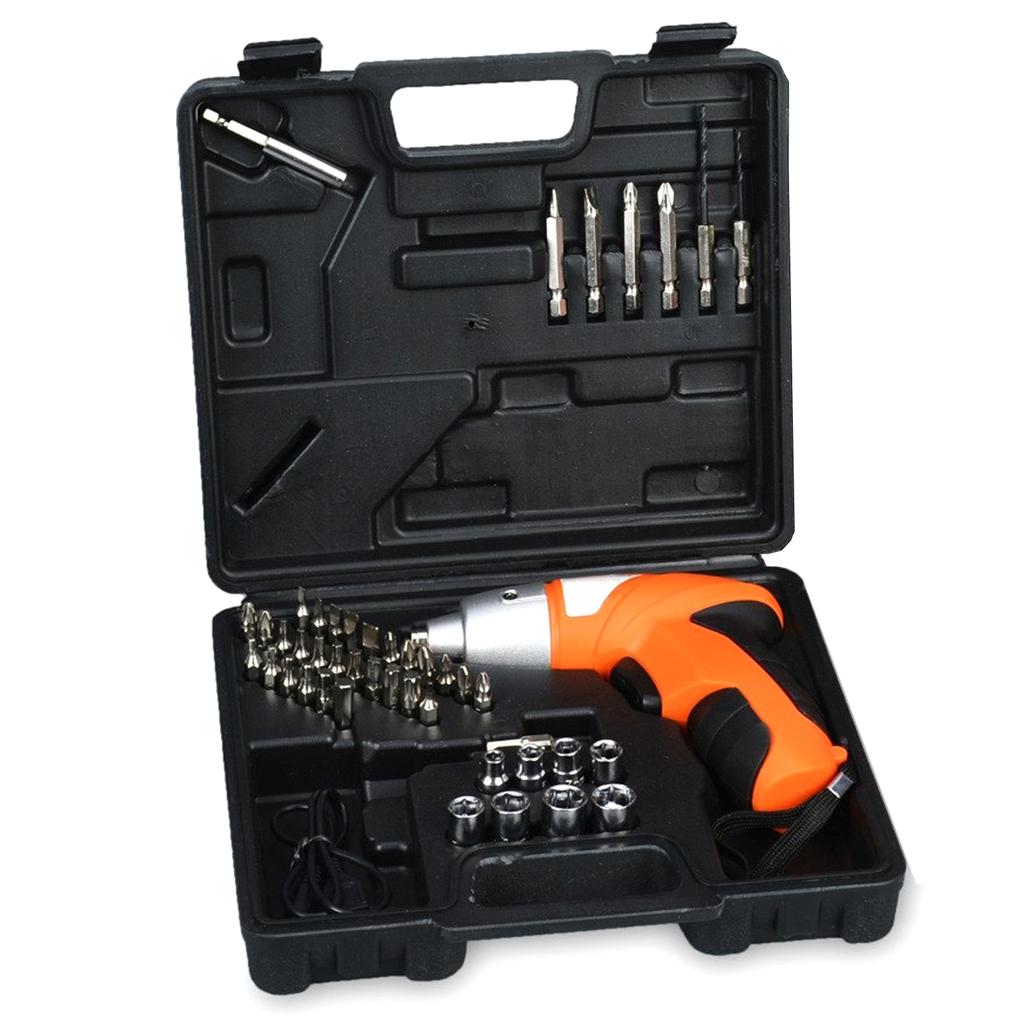 Electric Cordless Screwdriver 45-in-1 Drill Driver Screwdriver Set 3.6V Battery Power Rechargeable Screwdriver Tool