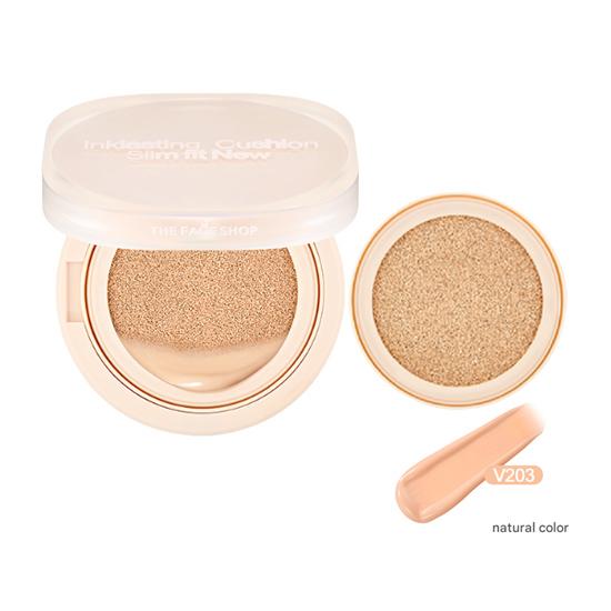 The Face Shop Ink Lasting Cushion Slim Fit New SPF35 PA++  Main 12g, Refill 12g  (9 Options)