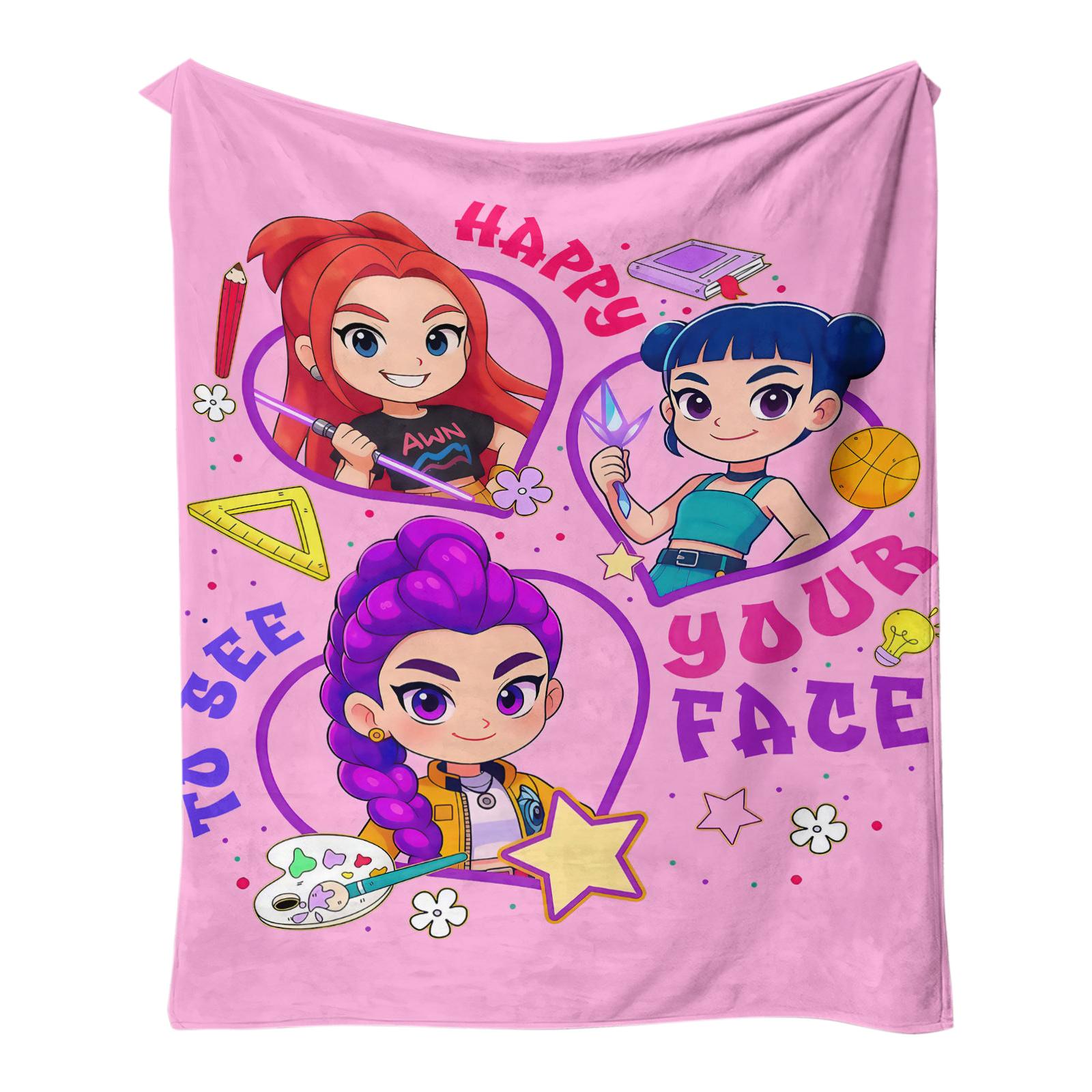 

150*130см Аниме Периферийный Принт Теплое Одеяло One Size