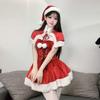 Sexy Sexy Christmas Dress Pure Honey Velvet Dress Set New Robe Cosplay Seduction