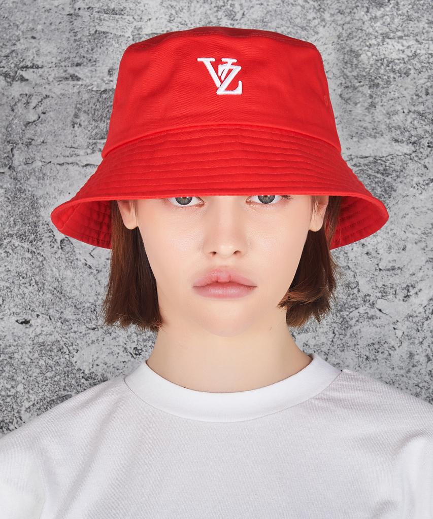 Bajal 3D Monogram Color Bucket Hat Red