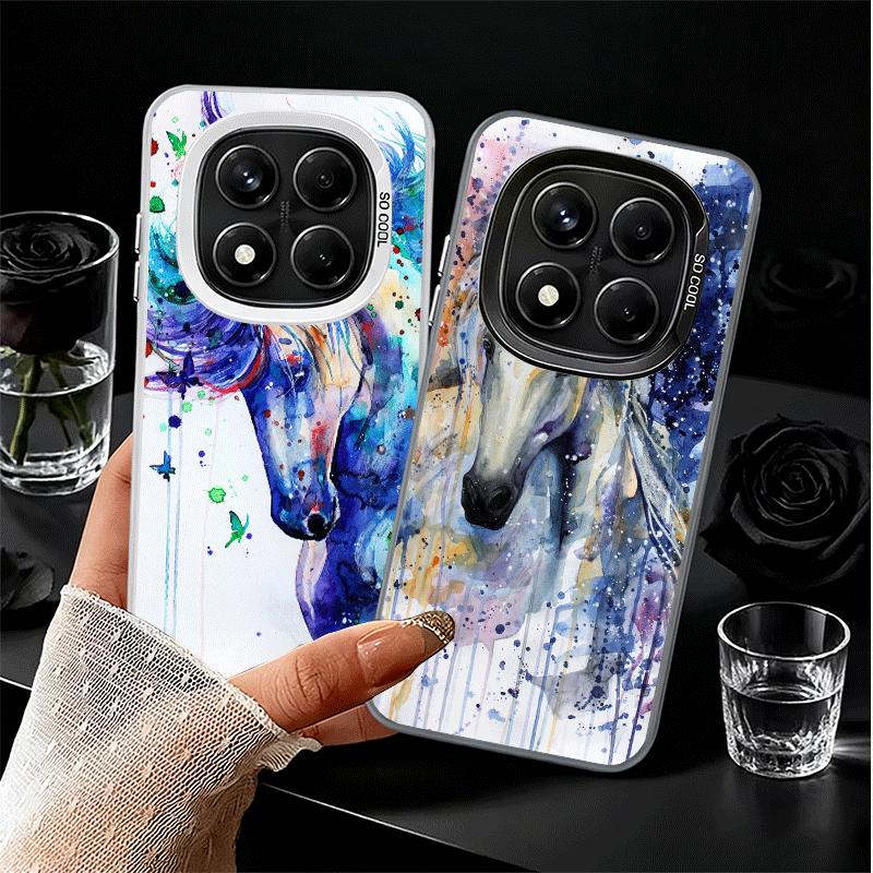 Oil Painting Horse Soft Phone Case for Xiaomi Redmi Note 13 14 15 Pro Plus 12S 12 11S 11 11T 10S 10 Shockproof Cover Back Shell