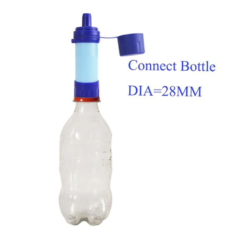 Taşınabilir Hayatta Kalma Su Filtreleme Pipeti Arıtıcı Şişe Kamp Acil Durum Dış Mekan